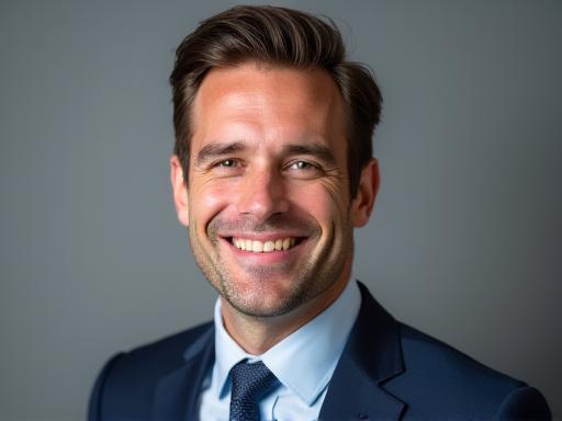 A professional corporate headshot of a business executive.